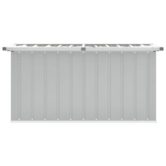 Tuinbox 129x67x65 cm grijs