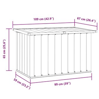 Tuinbox 109x67x65 cm groen