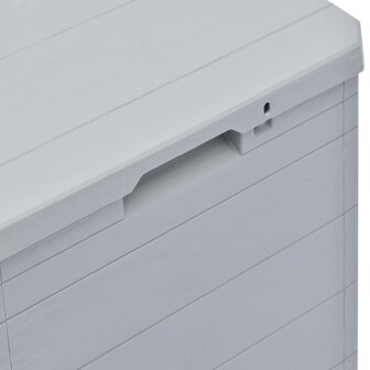 Opbergbox voor in de tuin 90 L lichtgrijs
