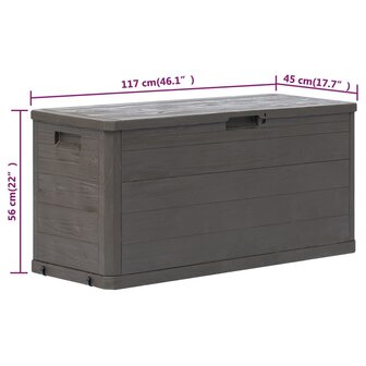 Tuinbox 280 L bruin