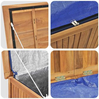 Tuinbox 150x50x55 cm massief teakhout