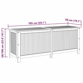 Tuinbox 150x50x58 cm massief acaciahout