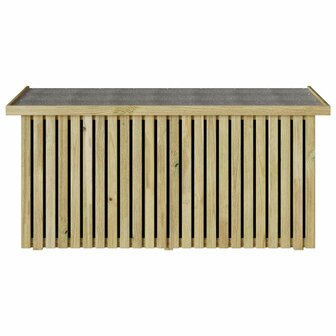 Tuinopslagdoos met opslag Bruin 119 x 44 x 58,5 cm