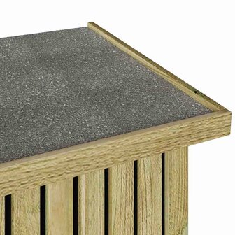 Tuinopslagdoos met opslag Bruin 119 x 44 x 58,5 cm