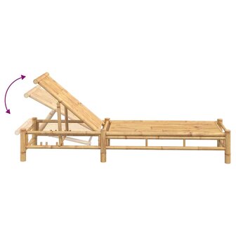 Ligbed 55x199x30 cm bamboe