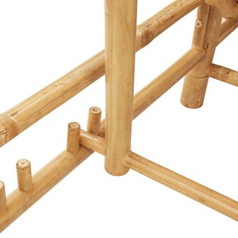 Ligstoel met kussens 55x199x30 cm bamboe