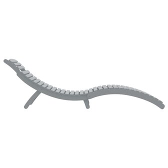 Ligbed 184x55x64 cm massief acaciahout grijs