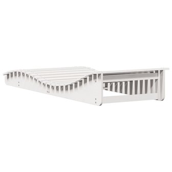 Ligbed 205x80x31,5 cm massief grenenhout wit