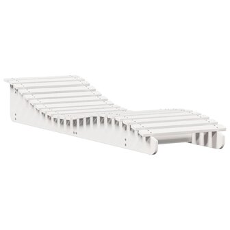 Ligbedden 2 st 205x60x31,5 cm massief grenenhout wit