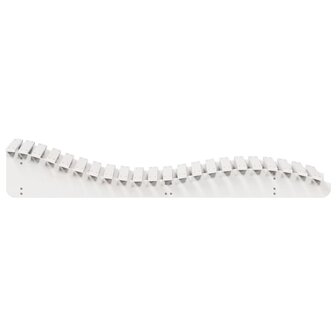 Ligbedden 2 st 205x60x31,5 cm massief grenenhout wit