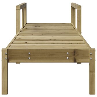 Ligstoel 199,5x62x55 cm ge&iuml;mpregneerd grenenhout