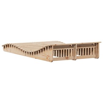 Ligbed 205x110x31,5 cm massief grenenhout