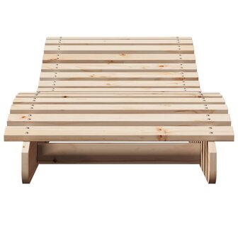 Ligbedden 2 st 205x60x31,5 cm massief grenenhout