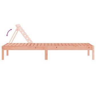 Ligbed 199,5x60x74 cm massief douglashout