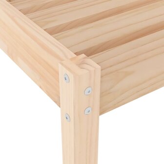 Ligstoelen 2 st 199,5x60x74 cm massief grenenhout