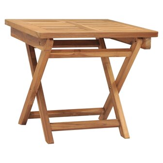 Ligbed met tafel massief teakhout