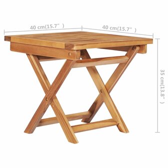 Ligbedden 2 st met tafel en kussens massief teakhout