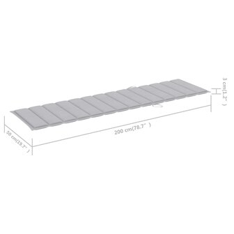 Ligbedden 2 st met tafel en kussens massief teakhout
