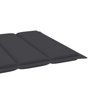 Ligbed met tafel en kussen massief teakhout