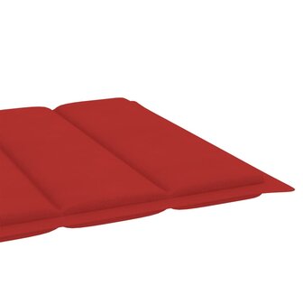 Ligbed met tafel en kussen massief teakhout