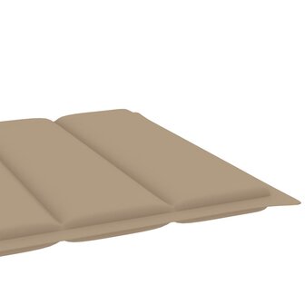 Ligbed met tafel en kussen massief teakhout