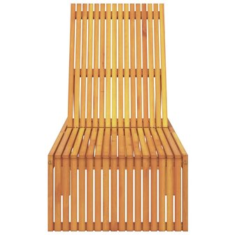 Ligstoel 1-persoon Bruin 200 x 55 x 94cm Massief acaciahout
