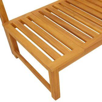 Ligstoel 1-persoon Bruin 200 x 57 x 75cm Massief acaciahout
