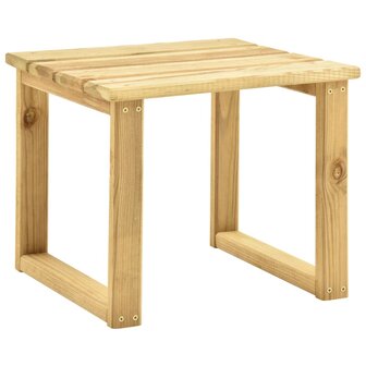 Ligbed met tafel groen ge&iuml;mpregneerd grenenhout