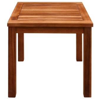 Ligbedden 2 st met tafel massief acaciahout en textileen