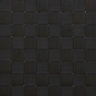 Ligstoel met zwart geweven band 55x200x30 cm bamboe