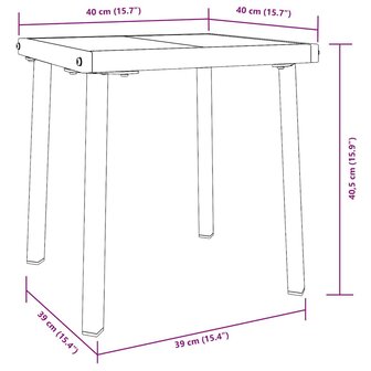 Ligstoelen 3 pcs Zwart 40 x 40 x 40.5 cm poly rattan