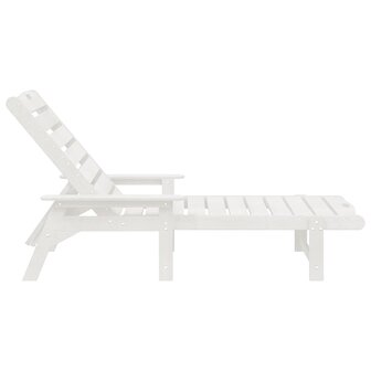 Tuin Lounge Meubels 2 pcs Wit 53 x 195.5 x 30cm Polyetheen