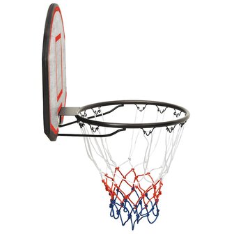 Basketbalbord 71x45x2 cm polyetheen zwart