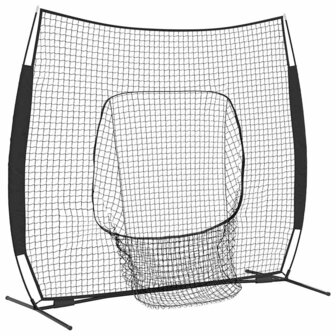 Honken en Softbal Zwart 250 x 106 x 209 cm Polyester