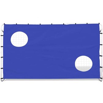 Voetbaldoel met richtmuur hoogwaardig 240x92x150 cm staal