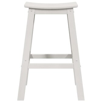 Barkruk 2 pcs Wit 52 x 43 x 73.5cm Kunststof
