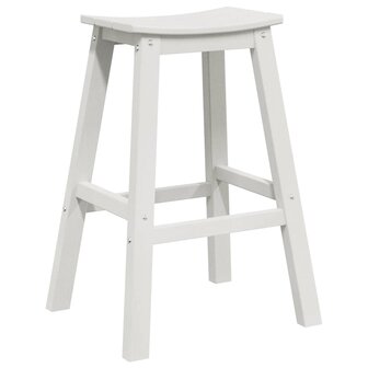 Barkruk 2 pcs Wit 52 x 43 x 73.5cm Kunststof