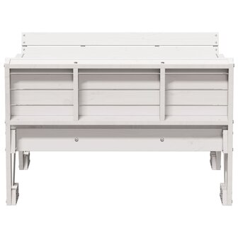 Picknicktafel voor kinderen 88x122x58 cm massief grenenhout wit