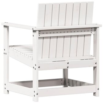 3-delige Loungeset massief grenenhout wit