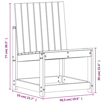 3-delige Loungeset massief grenenhout