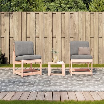 3-delige Loungeset massief douglashout