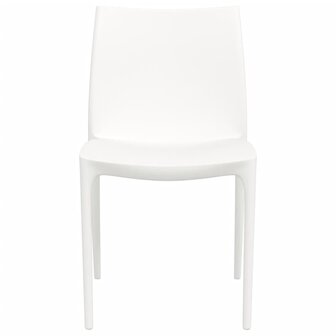Tuinstoelen 2 st 50x46x80 cm polypropeen wit