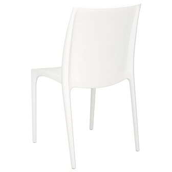 Tuinstoelen 2 st 50x46x80 cm polypropeen wit