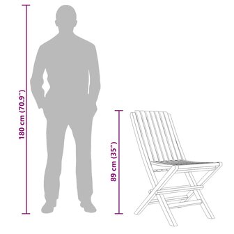 Tuinstoelen inklapbaar 2 st 47x47x89 cm massief teakhout