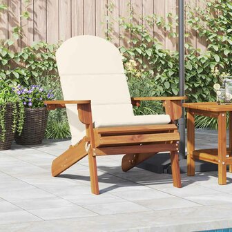 Tuinstoel Adirondack met kussens massief acaciahout