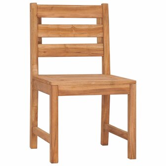 Tuinstoelen 8 st massief teakhout