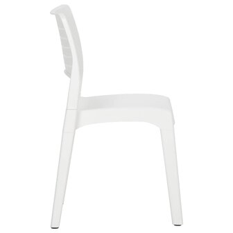 Tuinstoelen 2 st polypropeen wit