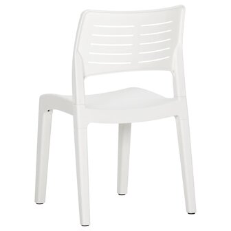 Tuinstoelen 2 st polypropeen wit