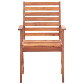 Tuinstoelen 3 st massief acaciahout