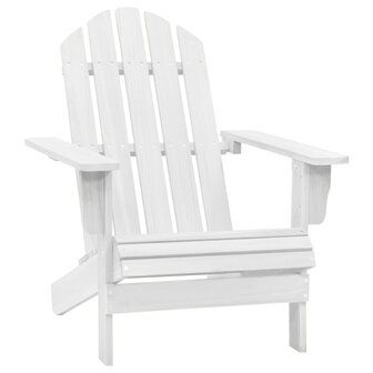 Tuinstoel hout wit